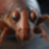 Illustration of cockroach anatomy highlighting its biological features