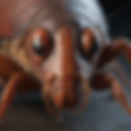 Illustration of cockroach anatomy highlighting its biological features