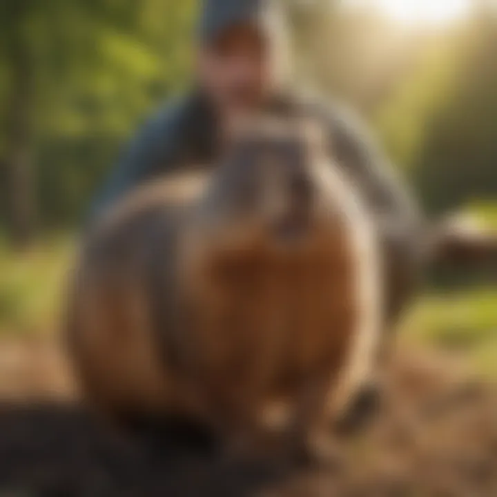 Infographic on best practices for woodchuck pest management.