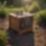 Detailed view of a woodchuck trap showcasing its design and mechanism.