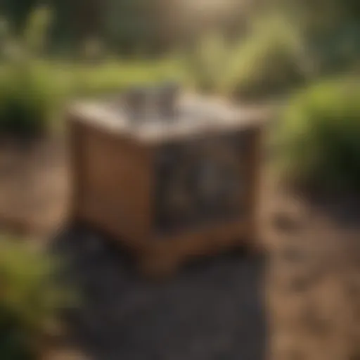 Detailed view of a woodchuck trap showcasing its design and mechanism.