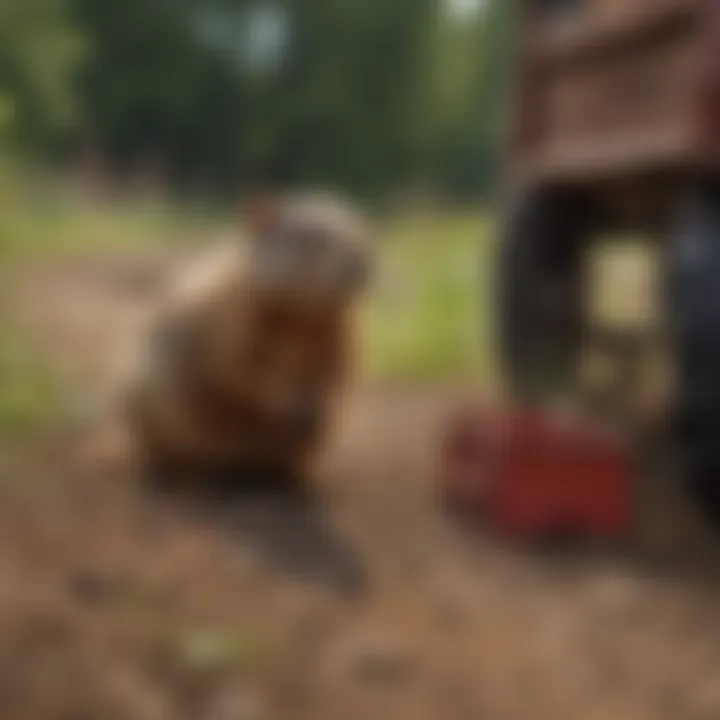 A selection of woodchuck traps available at Tractor Supply.