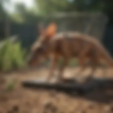 Effective Pest Control Methods Aardvark caught in a trap