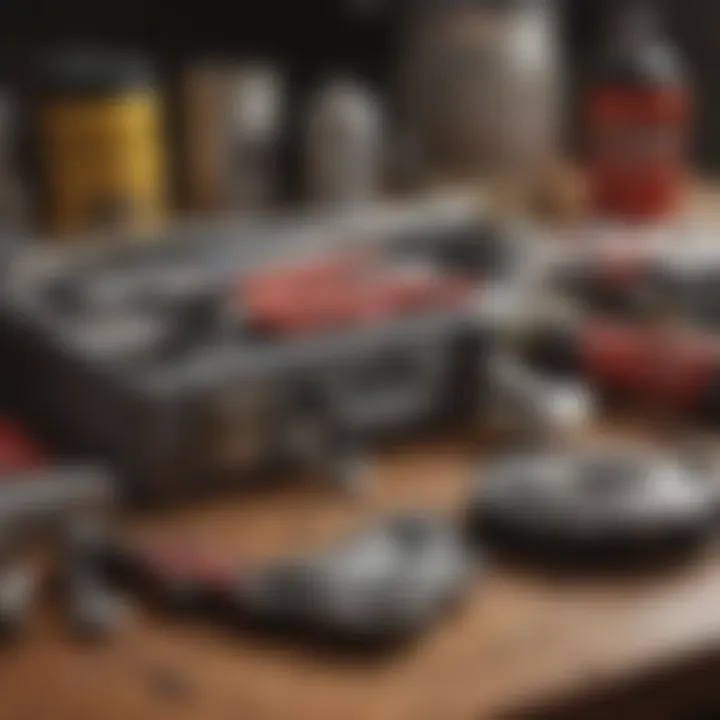 An array of tools commonly used by handyman professionals in urban areas