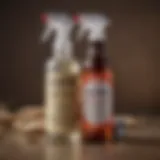 Detailed view of Adams Flea Spray bottle showcasing labeling and ingredients
