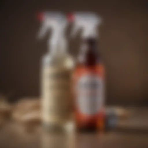 Detailed view of Adams Flea Spray bottle showcasing labeling and ingredients