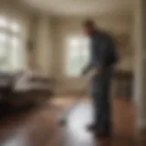 Pest Control Technician Inspecting Residential Property
