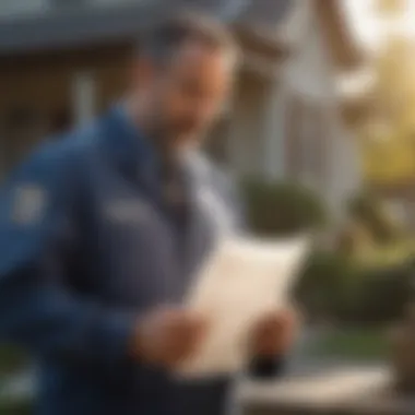 Ameriguard Pest Control customer reviewing pest management plan