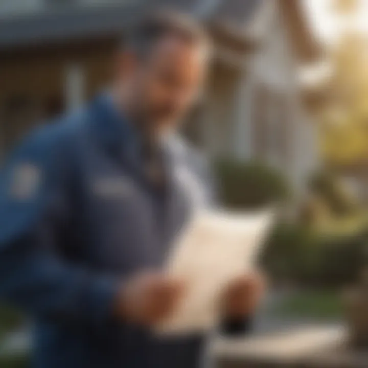 Ameriguard Pest Control customer reviewing pest management plan