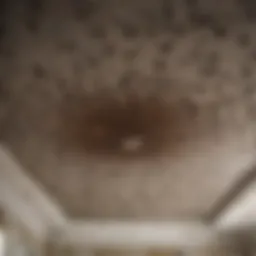 Ants crawling in intricate patterns on ceiling
