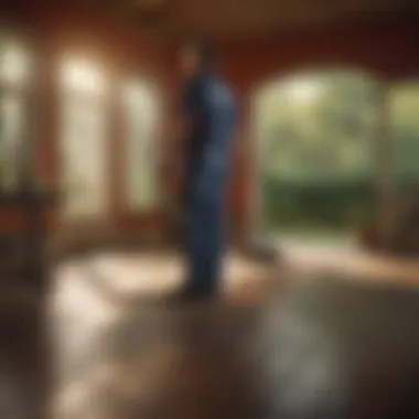 Interactive Pest Inspection Experience Homeowner Observing Arrow Exterminators Service