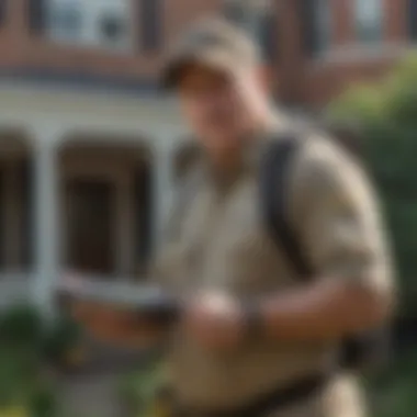 Local Expertise in Pest Management Local expert assessing a property for pest issues