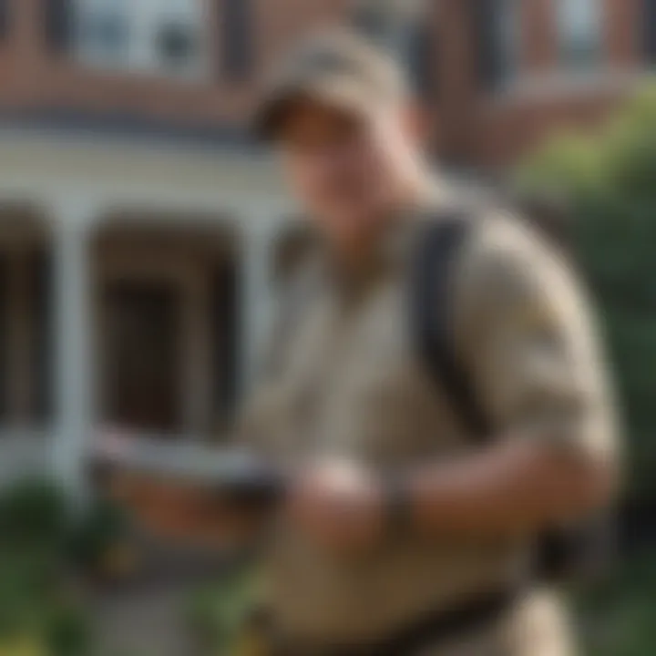 Local Expertise in Pest Management Local expert assessing a property for pest issues