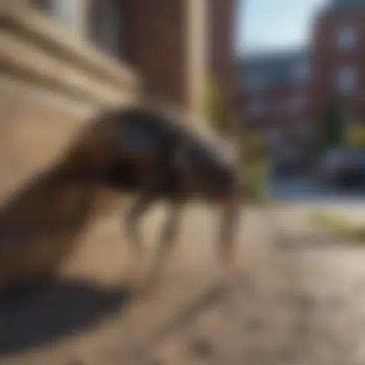 Efficient pest control application in urban environment