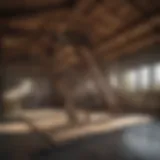 Attic work platform in modern attic space