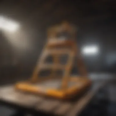 Attic work platform safety features