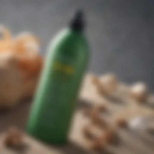 Close-up view of Avon mosquito repellent spray bottle showcasing its label and ingredients.