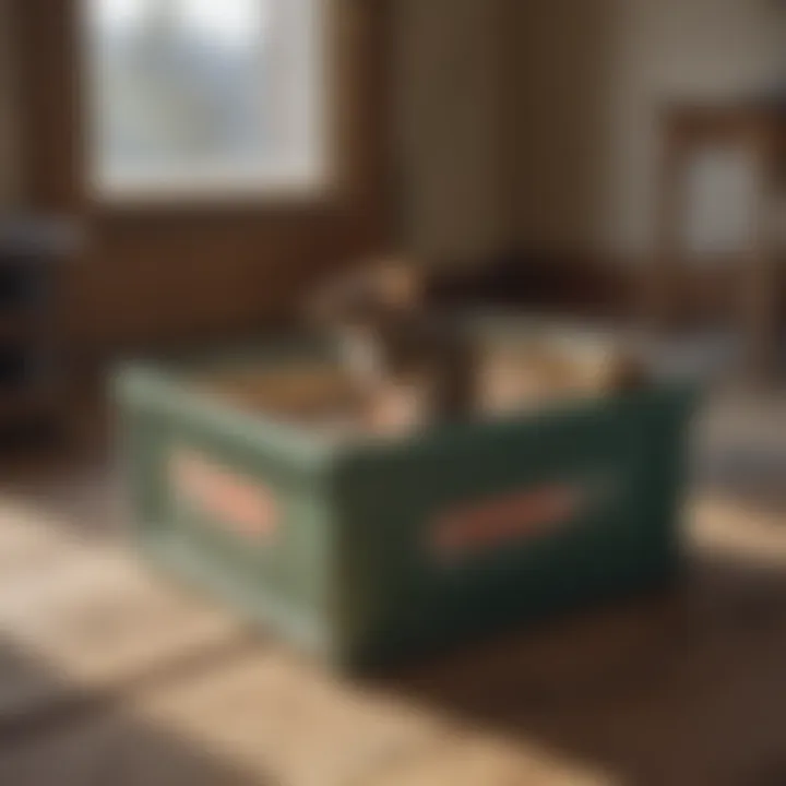 Optimal Bait Box Placement in Homes Illustration of proper placement of bait boxes in residential settings.