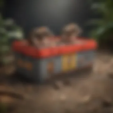 Diverse Bait Boxes for Effective Rodent Control A variety of bait boxes designed for rodent control in different environments.