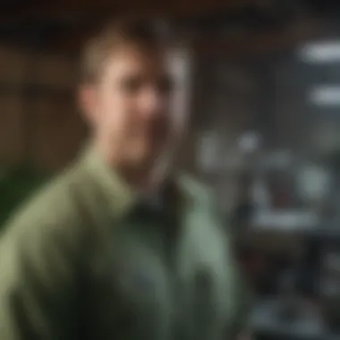 Environmentally Safe Solutions Pest control technician using eco-friendly treatment