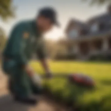 Eco-Friendly Pest Control Method in Bartlesville, OK Technician applying eco-friendly pest control treatment