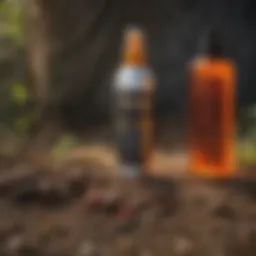 A close-up view of natural bat repellent ingredients displayed artfully.