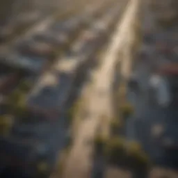 Aerial view of Beaumont, TX