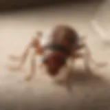 Illustration showing bed bug anatomy details