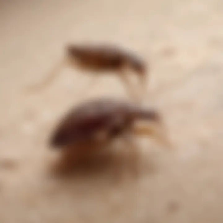 Bed Bug Bite Reaction Progression Illustration showing the progression of a bed bug bite reaction on the skin