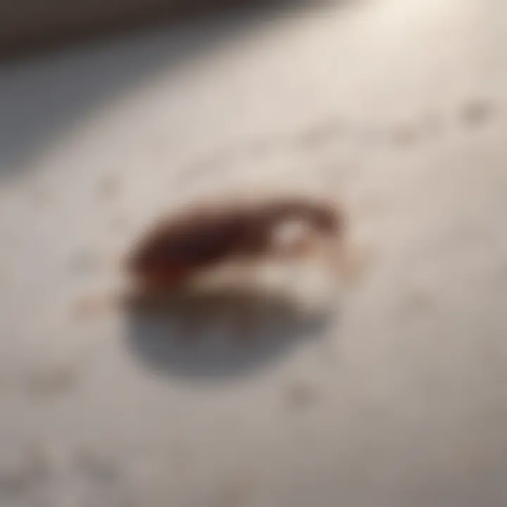 Signs of Bed Bug Presence Illustration of bed bug excrement on a mattress