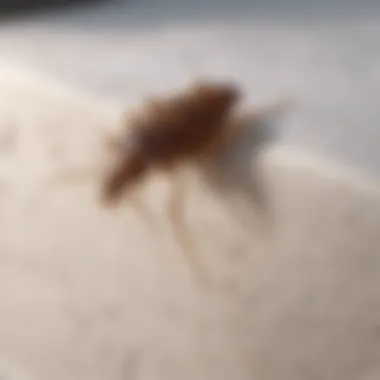 Bed bug infestation on mattress