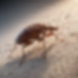 Illustration showcasing bed bug movement patterns