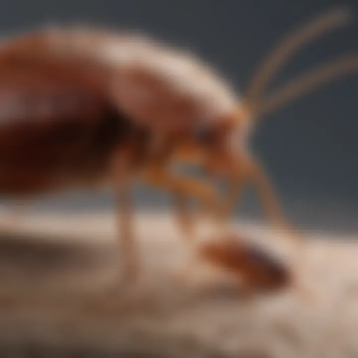 Detailed illustration showcasing the growth of a bed bug nymph into an adult bug