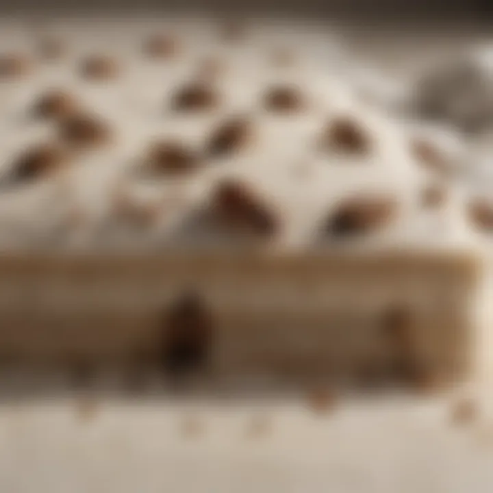 Box spring infested with bed bugs