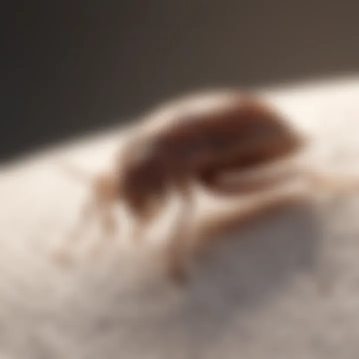 Bed bugs infestation on mattress