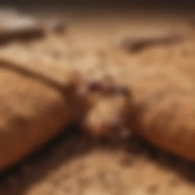 Ant barrier created using cinnamon powder
