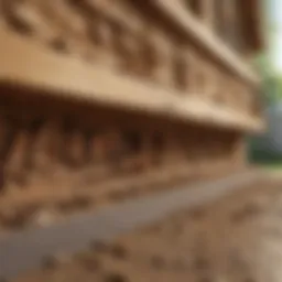 Cross-section illustration of a home showcasing termite damage in wooden structures