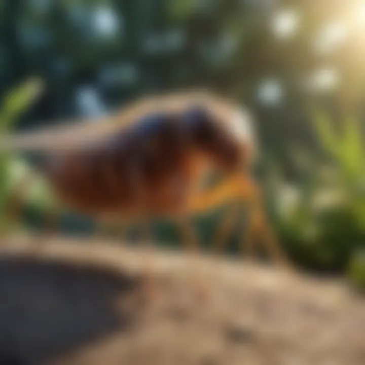 Natural flea control in garden