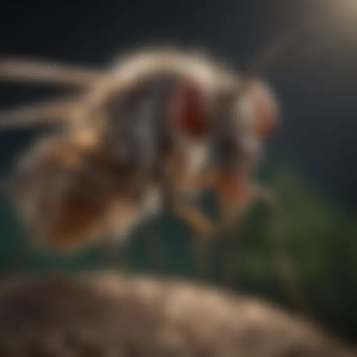 A scientist conducting research on biological methods of mosquito control.