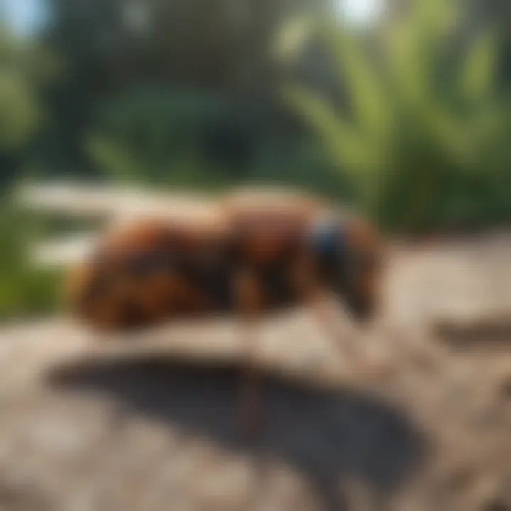 A close-up of eco-friendly insect management solutions