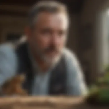 Billy educating a group about sustainable pest control