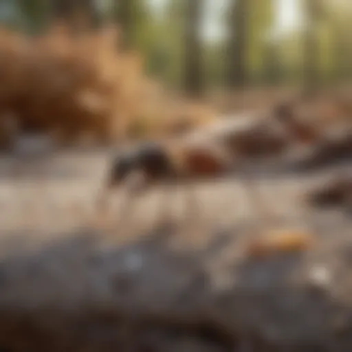 Borax granules for carpenter ant control