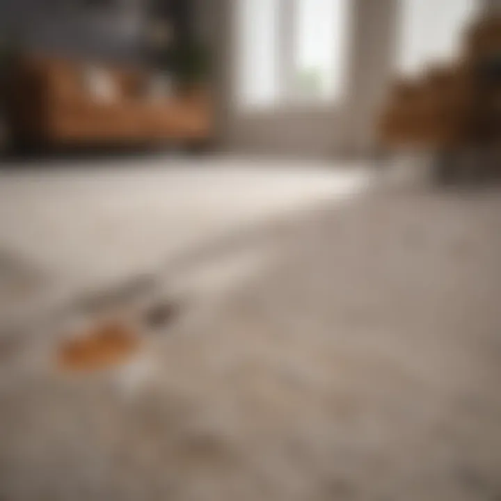 Boric acid powder application on carpets