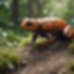 A diverse range of wildlife in their natural habitat showcasing biodiversity