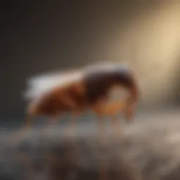 Botanical flea killer spray in action