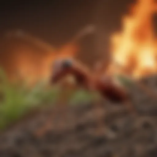 Broadcast Fire Ant Killer in Action