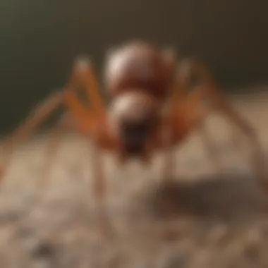 Brown Recluse Spider in Natural Habitat Brown recluse spider in its natural habitat
