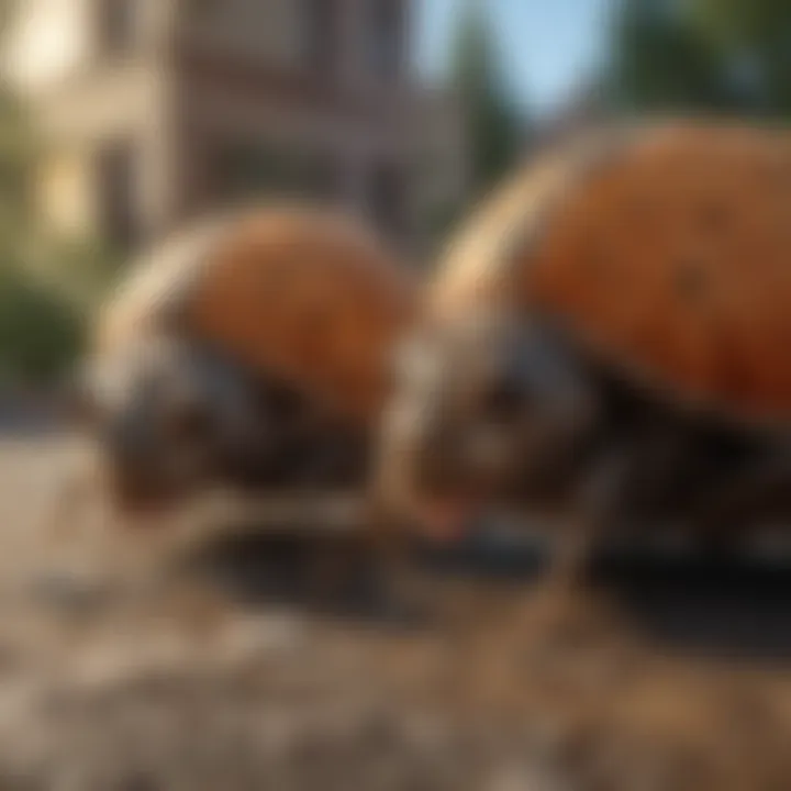 Before and after comparison of pest-infested area treated by Burns Pest Control