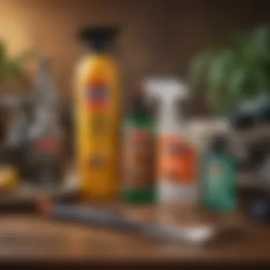 Close-up of pest control products used by Burns Pest Control