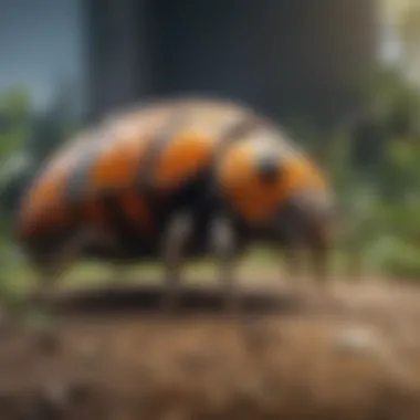 Illustration showcasing the impact of chemical pest control on biodiversity